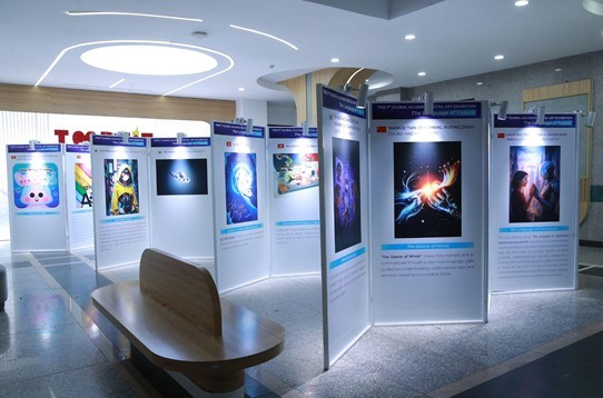 2025 글로벌 얼라이언스 미디어 아트전 현장 [사진=중앙대학교]